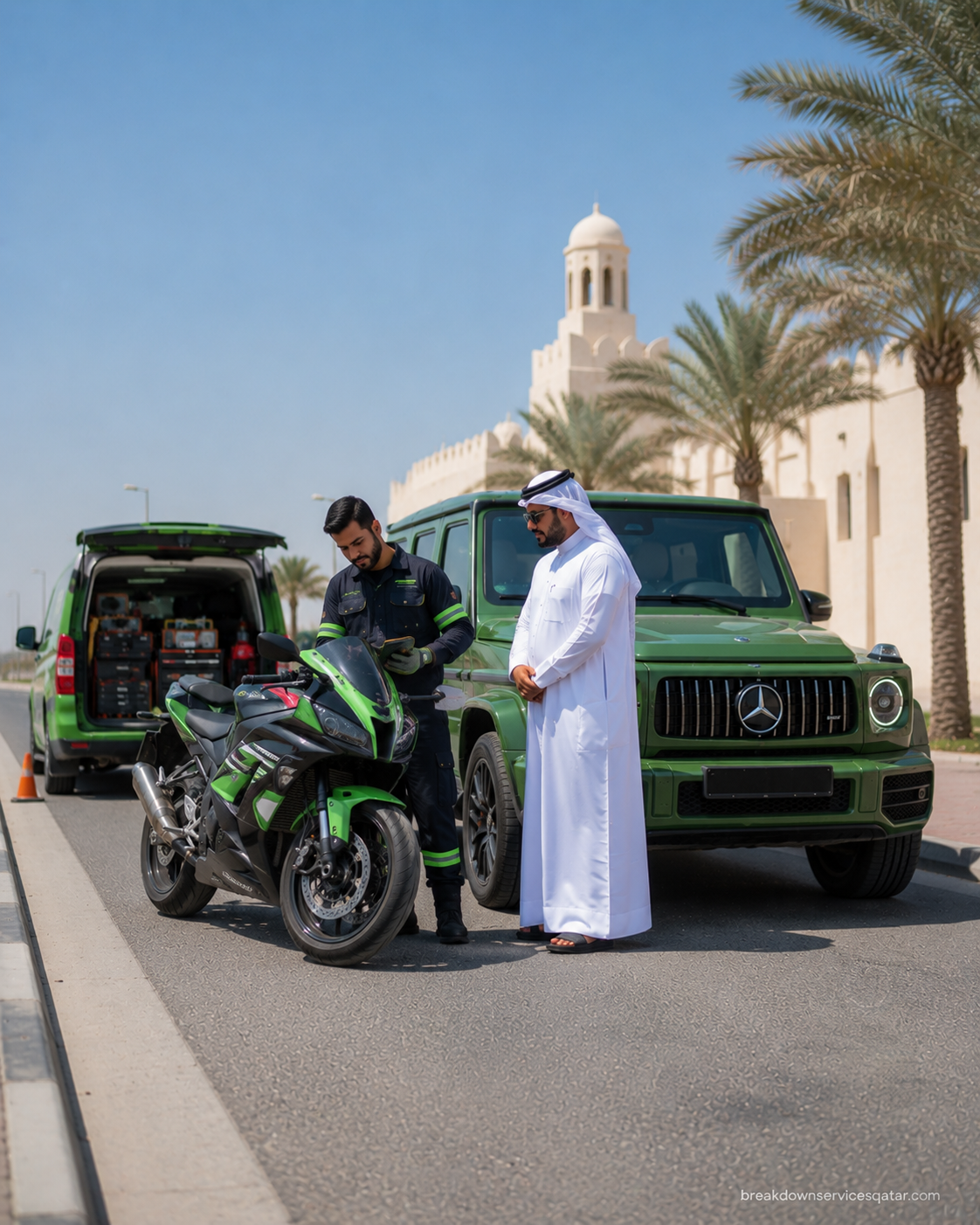 Bike Breakdown Service Qatar roadside assistance
