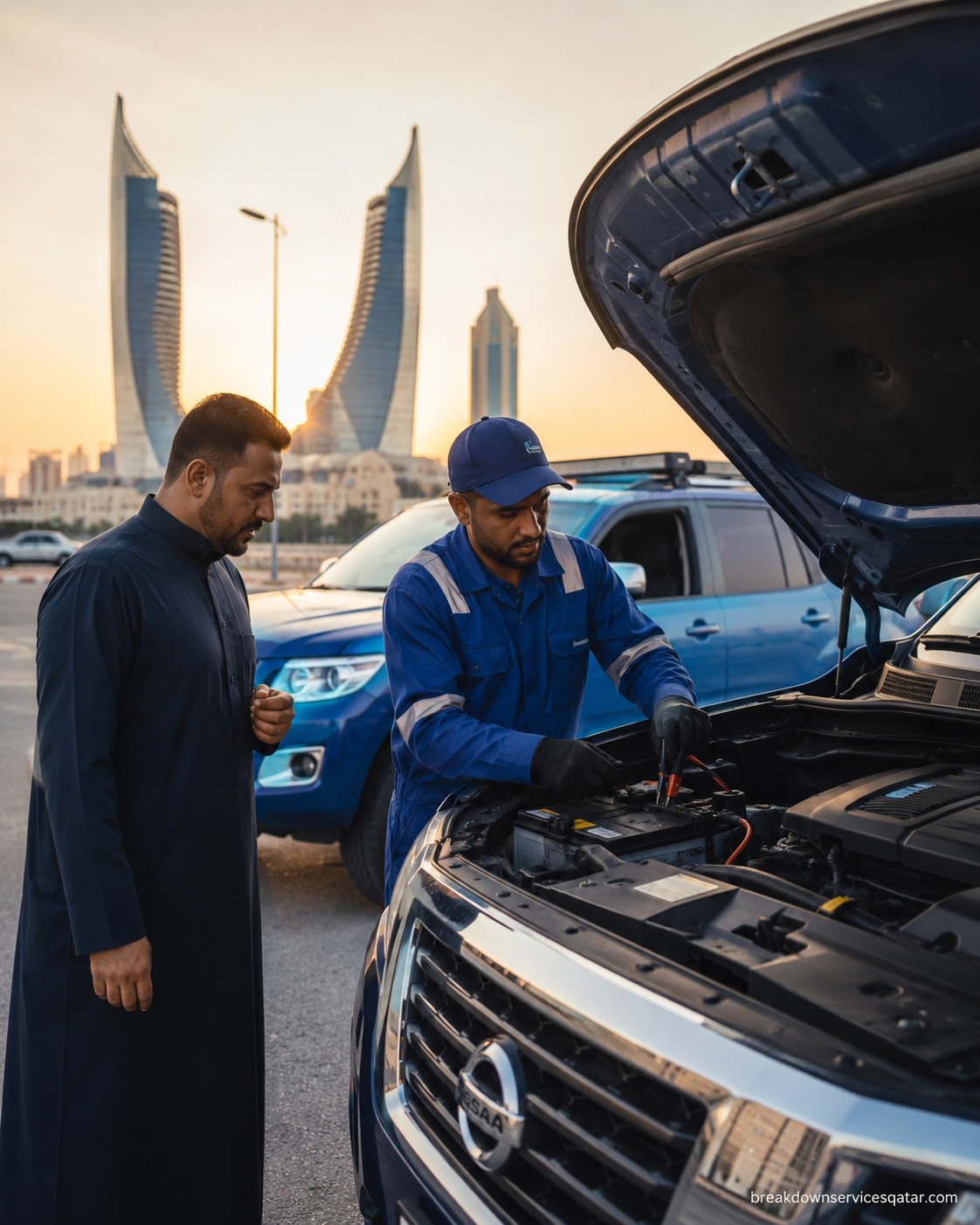 Dead Battery Service Qatar roadside assistance