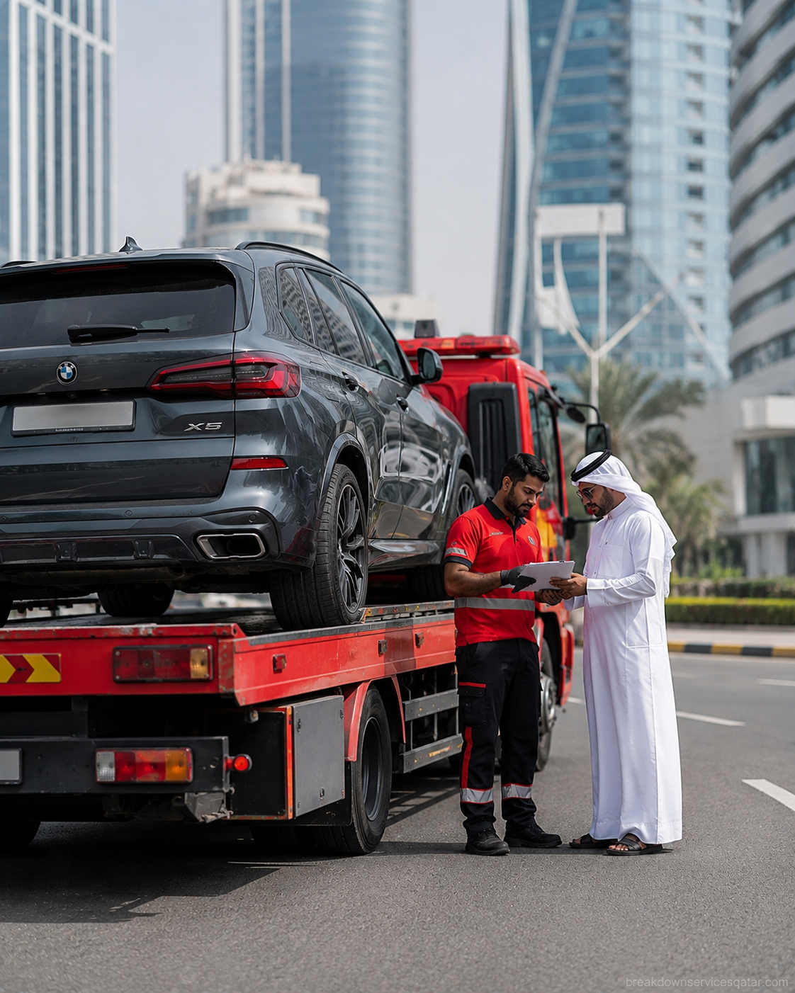 emergency car towing doha service in Qatar