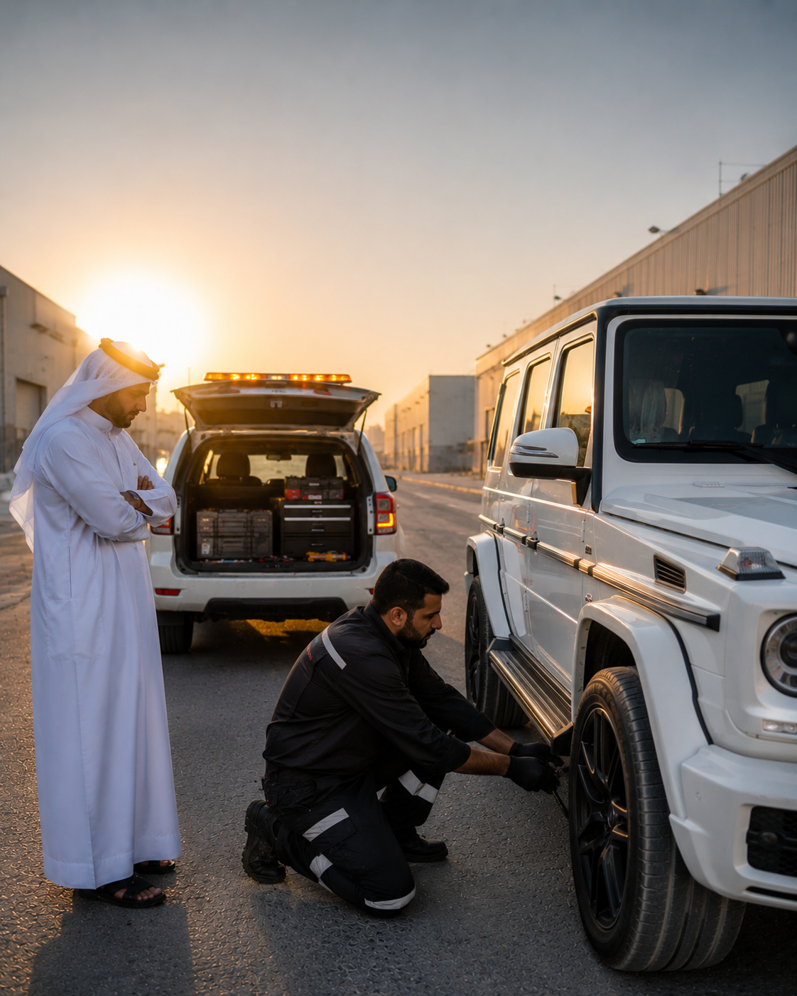 Flat Tire Service Qatar service in Qatar
