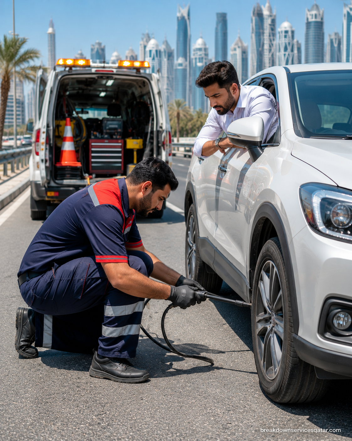 Roadside Assistance Qatar service in Qatar