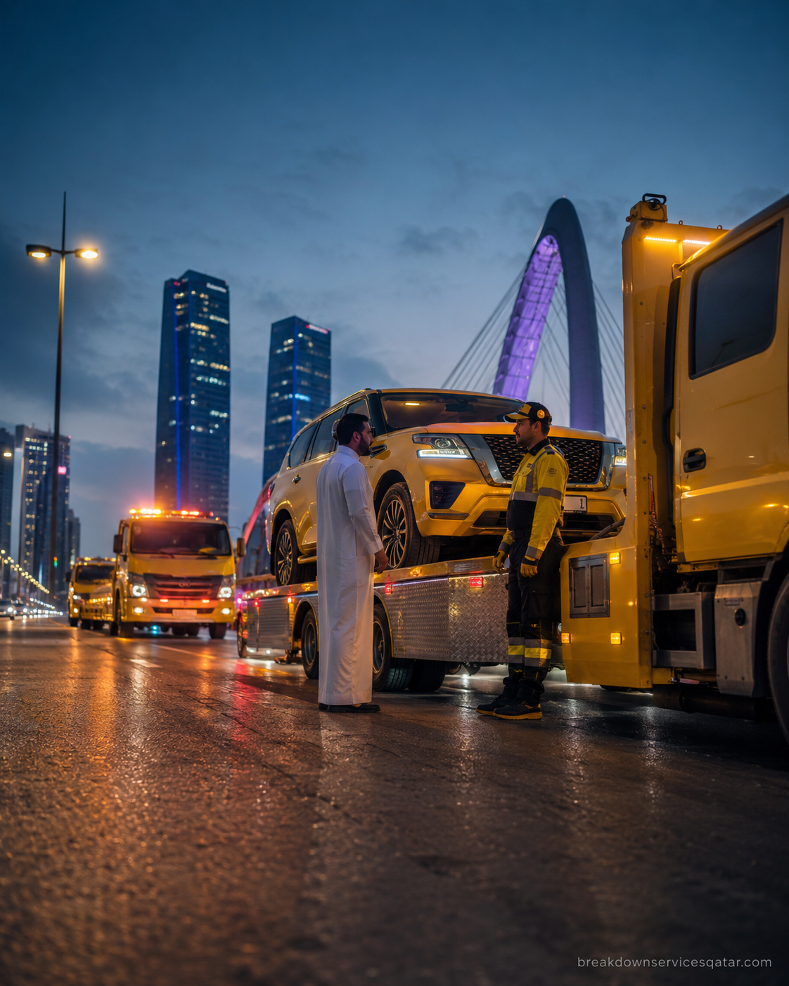 tow truck doha roadside assistance