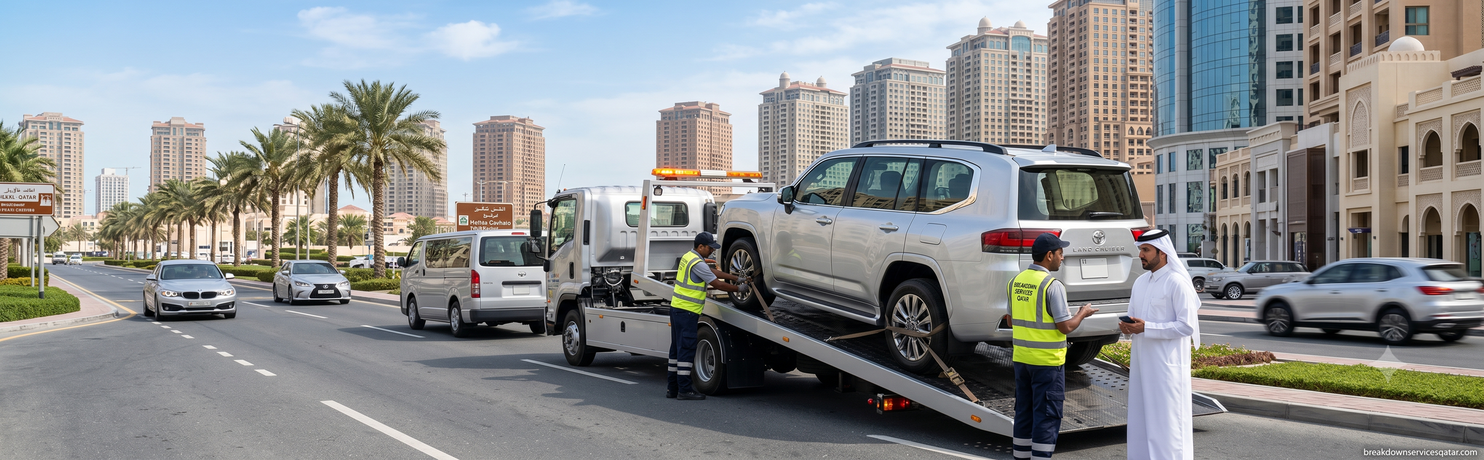 Tow Truck Qatar Fleet Banner