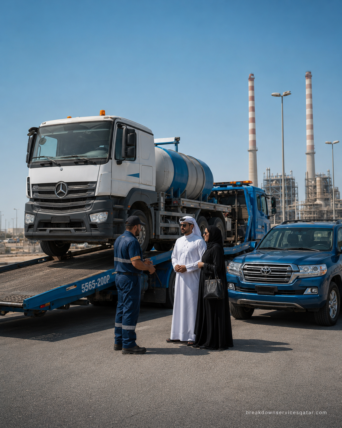 Truck Recovery Qatar roadside assistance