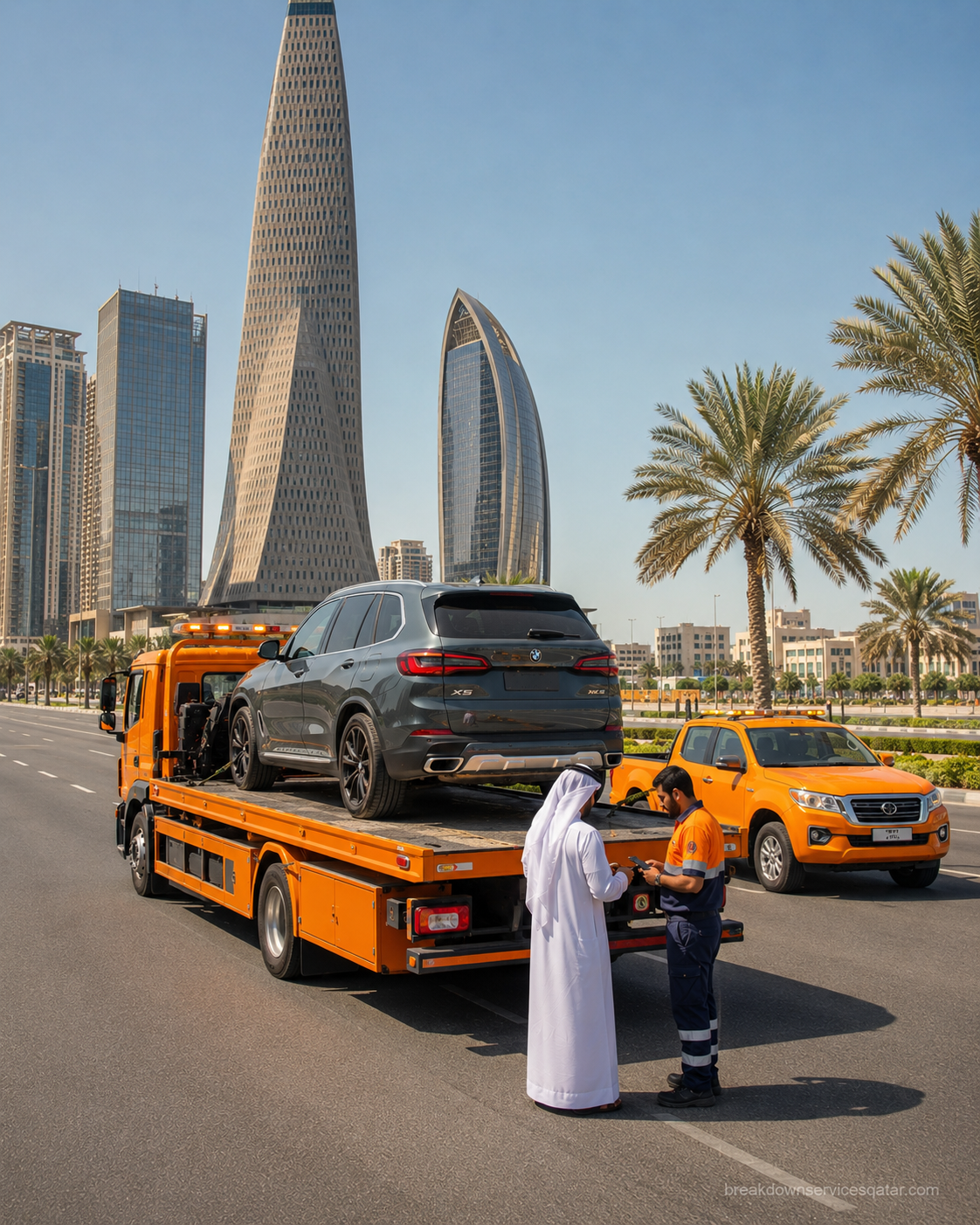 Truck Towing Doha roadside assistance