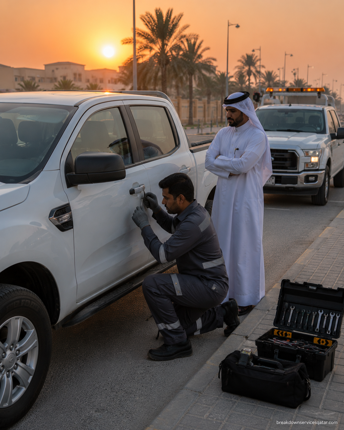 Unlock Car Service Qatar roadside assistance